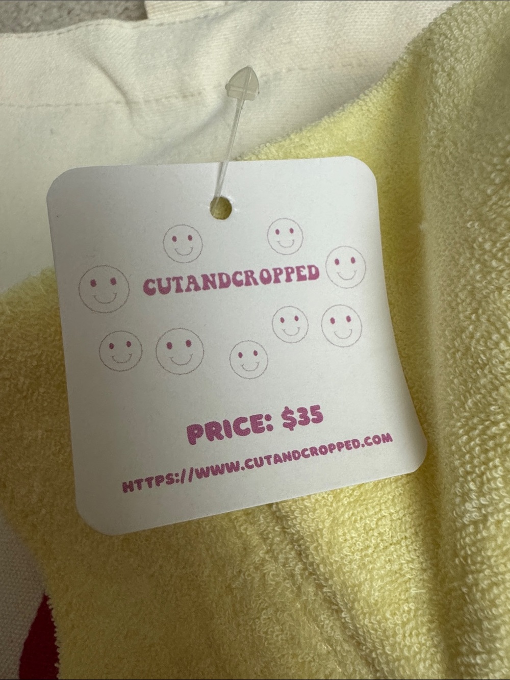 CUTANDCROPPED Smiley Face Bucket Hat and Tote set NEW - Picture 7 of 14